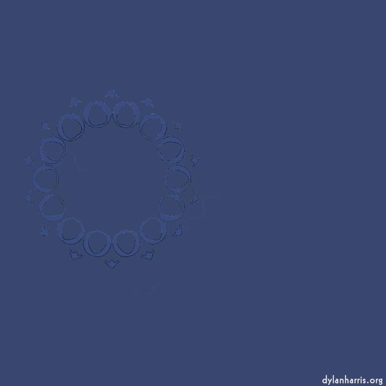 image: cirsym offset :: blue flowerlike