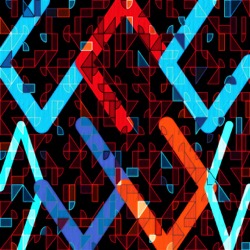 image from shape and mondrian styles