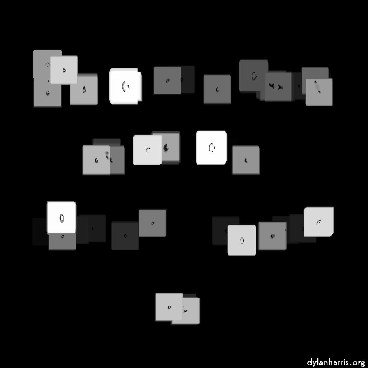 styles mix media - photo efx :: invert bw blocks