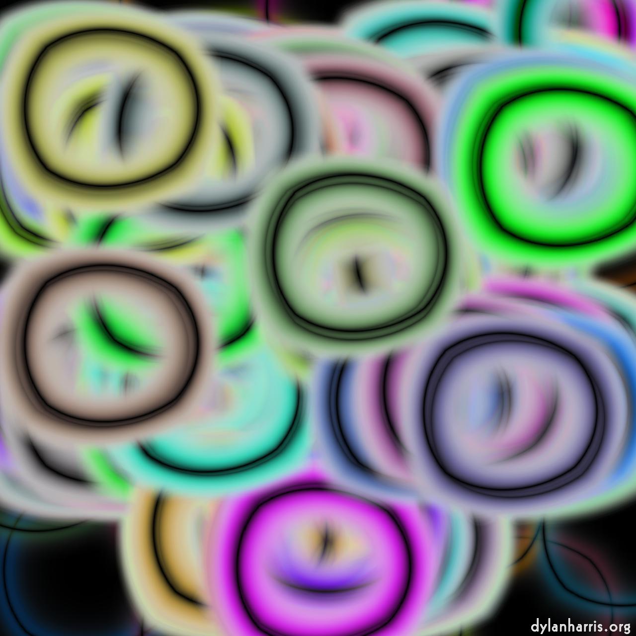 Image: abstract styles - vector raster :: diffuse circles
