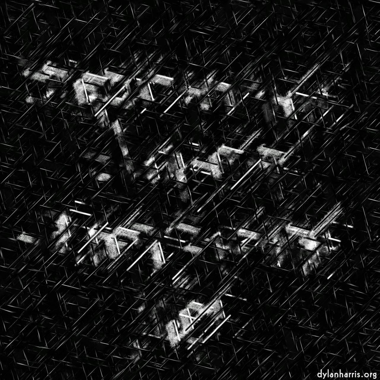 Image: abstract styles - vector raster :: embedded nails