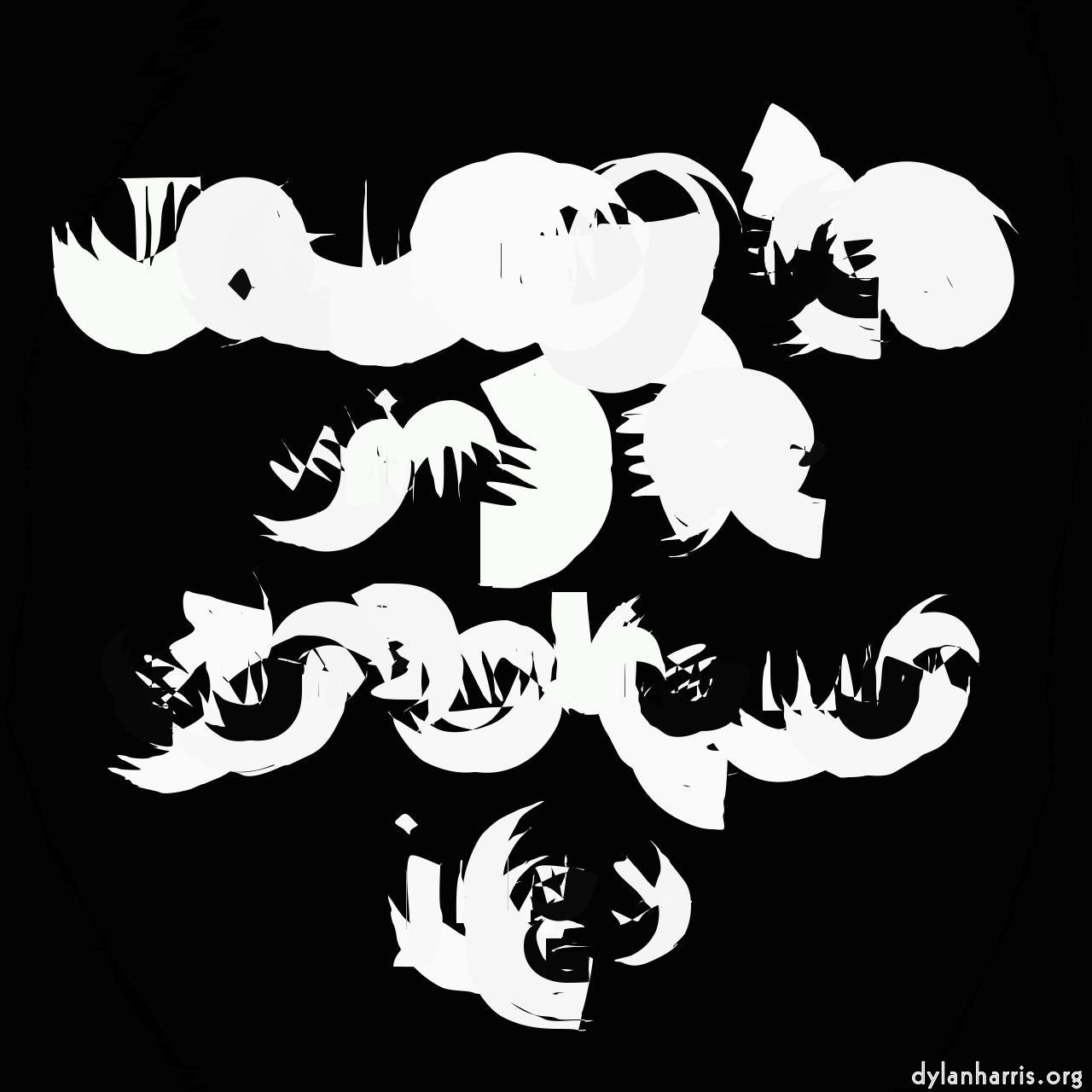 Image: abstract styles - vector raster :: jumble spiral