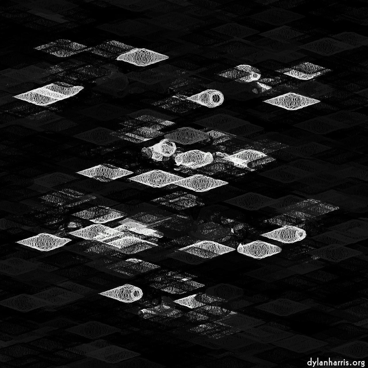 Image: abstract styles - vector raster :: wire cones