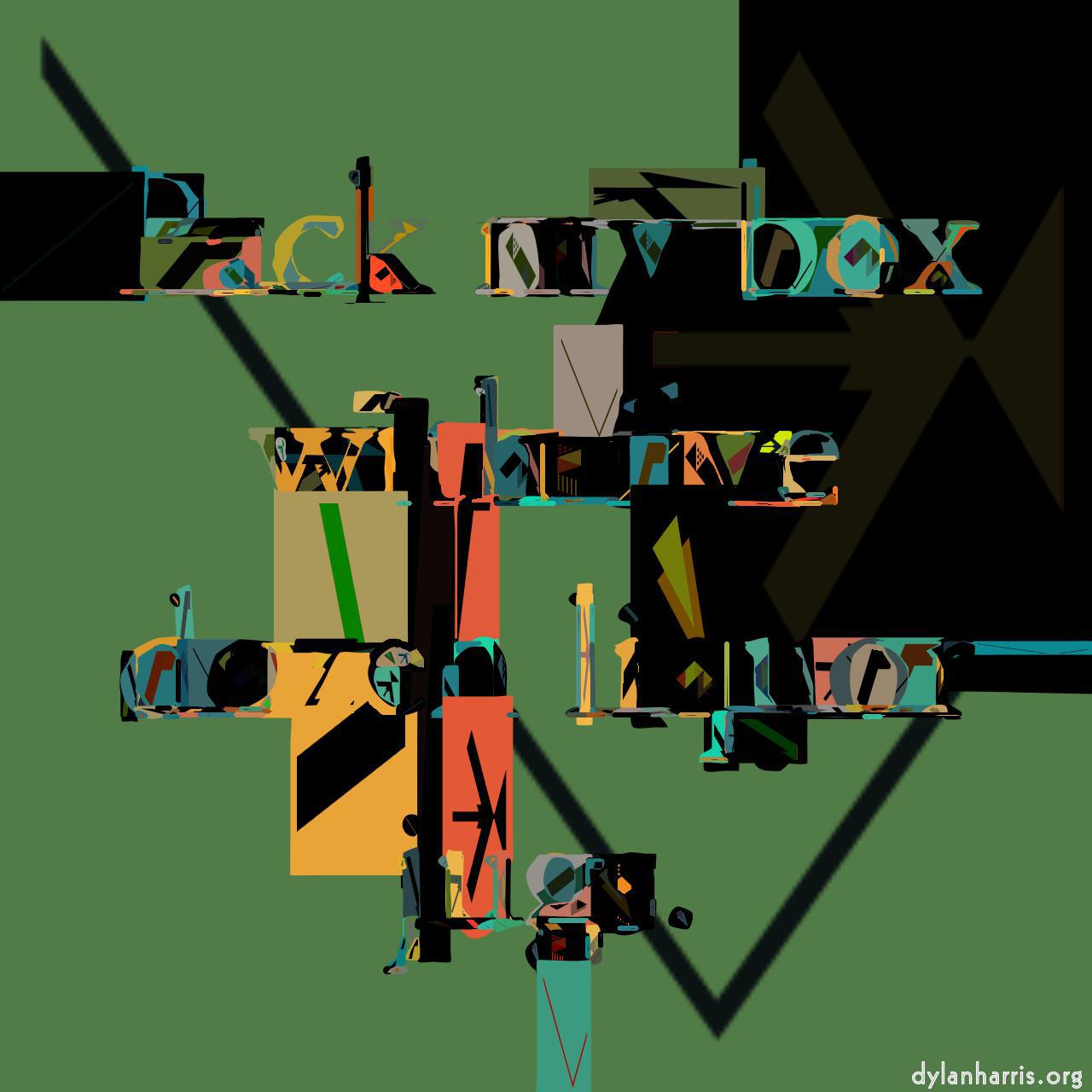 image: mosaic abstract :: random colour palette