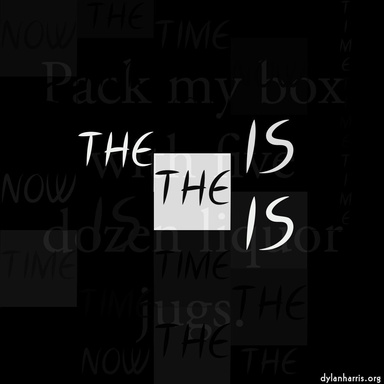 image: mosaic abstract :: tiling with words