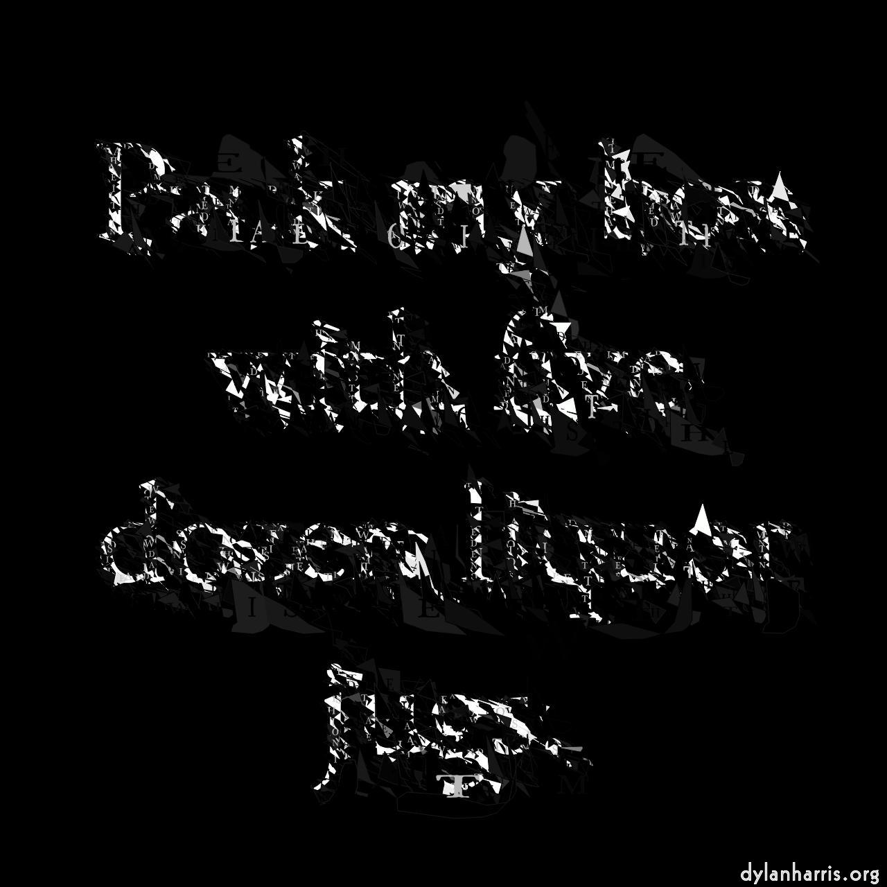 image: mosaic - vector (can adjust manually) :: randomised with text