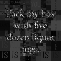 image: image from mosaic with text