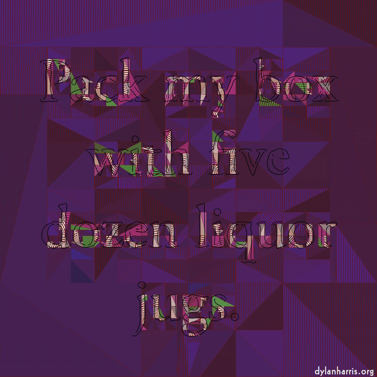 image: line screens - blocks prints :: triangular block bars palettise with …