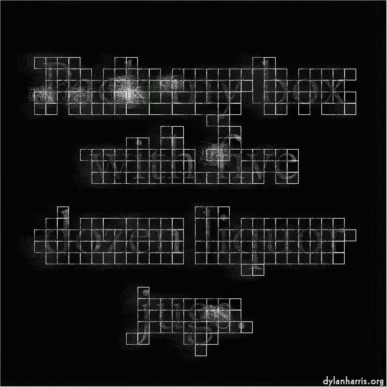 Image: mosaic :: grid with paint and edge