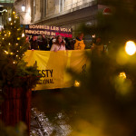 A protest in winter light photoset