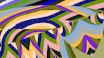 Sixth of 'reflets — msg — variations 0 abstract 7'.