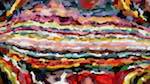 Seventh of 'reflets — paint action sequence — abstract representation 1'.