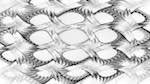 Second of 'reflets — msg — abstract attractors black & white 1'.