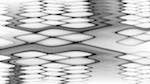 Sixth of 'reflets — msg — abstract attractors black & white 2'.