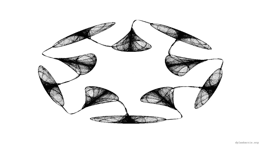Image 'reflets — msg — variations 0 bw attractor 2 6'.