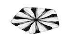 Seventh of 'reflets — msg — variations 0 bw attractor 2'.