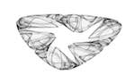 Fourth of 'reflets — msg — variations 0 bw attractor 3'.