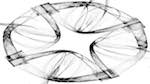 Seventh of 'reflets — msg — variations 0 bw attractor 3'.