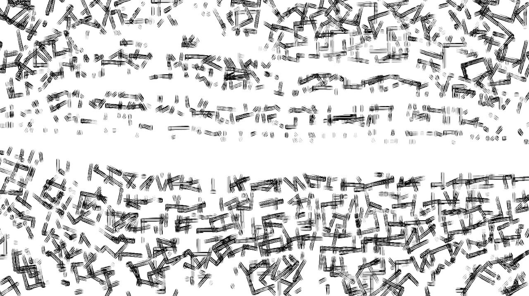 Image 'reflets — paint synthesiser classic — 2.0 collection BW hatch 1 3 4'.