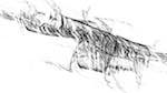 Fourth of 'reflets — msg — abstract 1 bw new 2'.