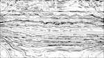 Second of 'reflets — paint action sequence — bw outline'.