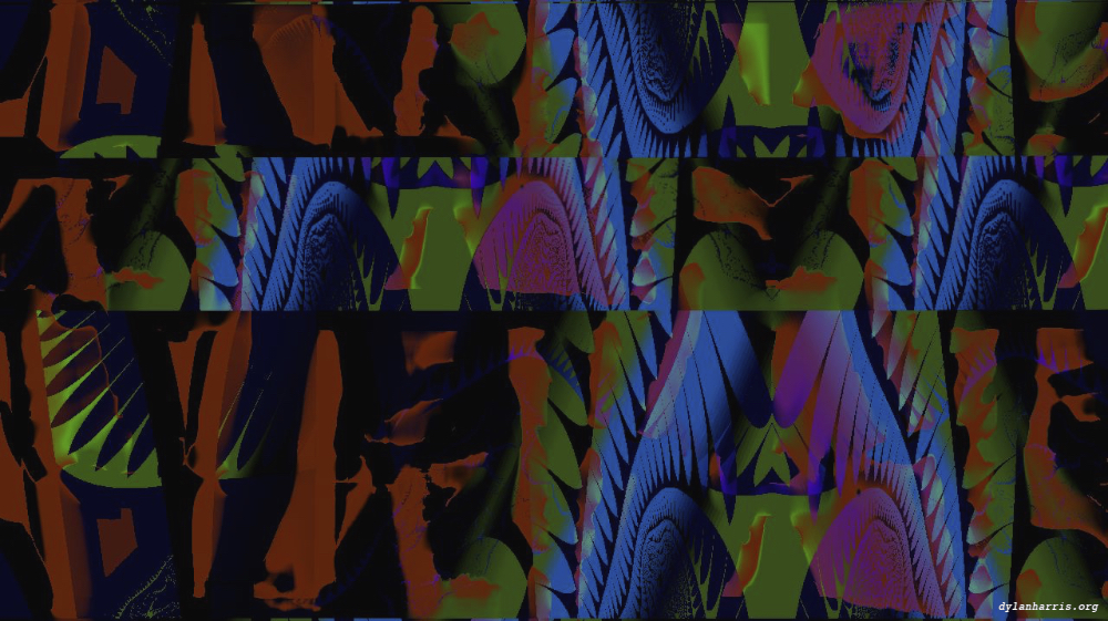 Image 'reflets — msg — variations 0 complex attractors 1 3'.