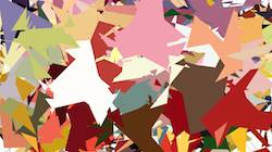 Fourth of 'reflets — paint synthesiser classic — users chuck’s autodraw regions as brush'.