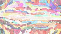 Fifth of 'reflets — paint synthesiser classic — cd hand drawn media wet media oil 4'.