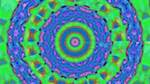 Seventh of 'reflets — msg — abstract circular 1 2'.