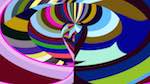 Sixth of 'reflets — msg — abstract circular 1 5'.