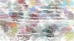 Second of 'reflets — paint synthesiser classic — users creative mac charcoal rubbing 1'.