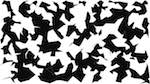 Eighth of 'reflets — paint action sequence — cartoon styles 2'.
