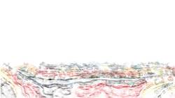 Sixth of 'reflets — paint synthesiser classic — 3.0 collection edge effects, sketches 2'.