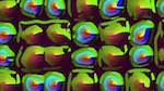 Seventh of 'reflets — msg — abstract flat gridlike 2'.