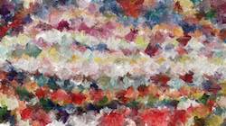 Second of 'reflets — paint synthesiser classic — 3.5 collection gradient multinibs 6'.