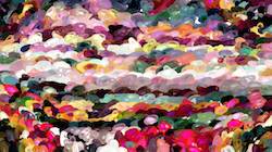 Seventh of 'reflets — paint synthesiser classic — 4.0 collection gridscan exps 1'.