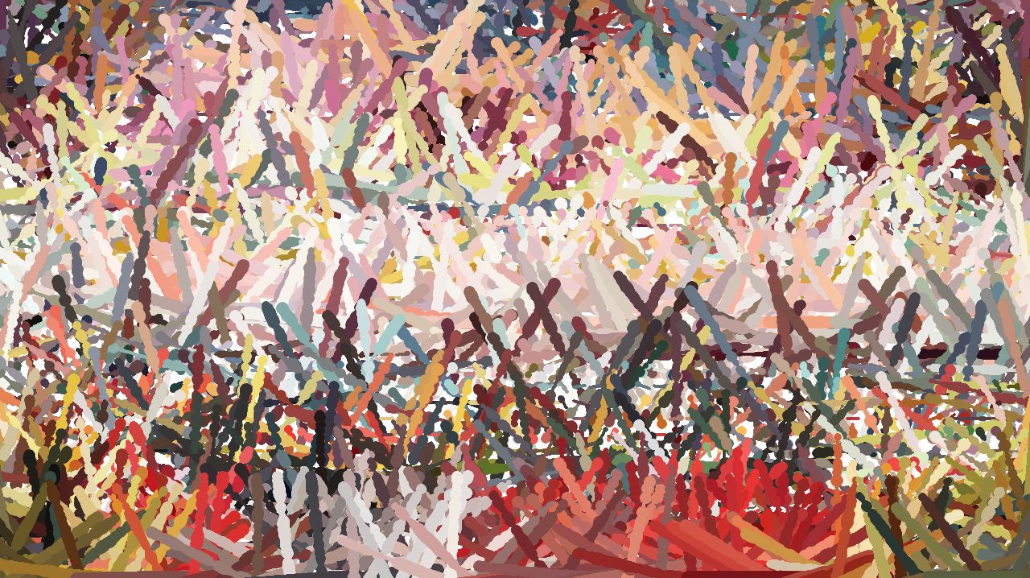 Image 'reflets — paint synthesiser classic — 4.0 collection gridscan clone styles 3'.