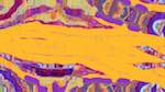 Fourth of 'reflets — msg — variations 0 head abstraction 6'.