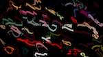 First of 'reflets — paint action sequence — iterative processes 5'.