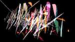 Seventh of 'reflets — paint action sequence — loop action tests 3'.
