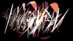 Second of 'reflets — paint action sequence — loop action tests 4'.