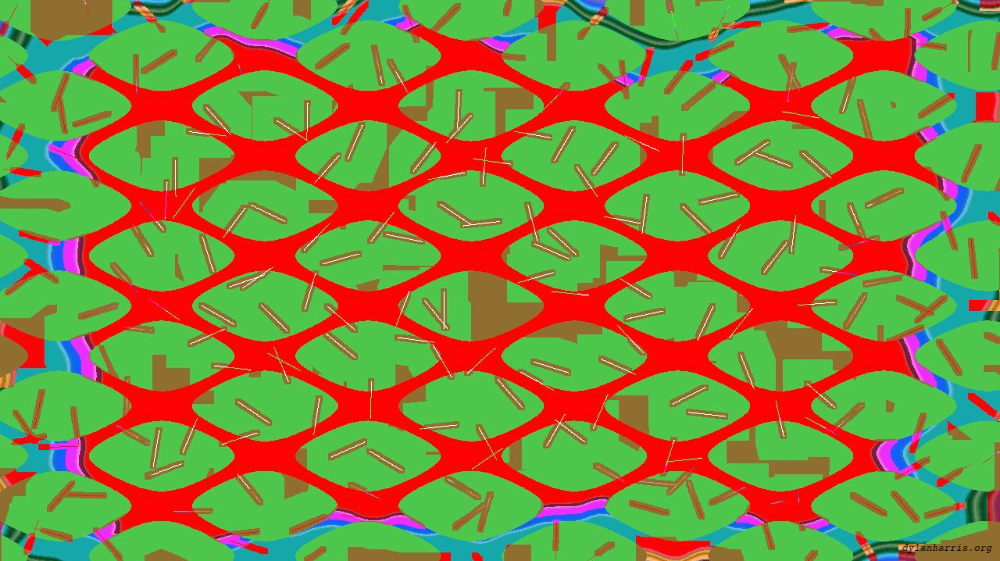Image 'reflets — msg — variations 0 op art 2 2'.