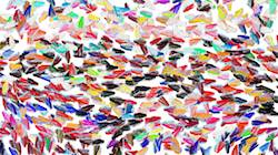 Sixth of 'reflets — paint synthesiser classic — 2.0 collection particle pen 1'.