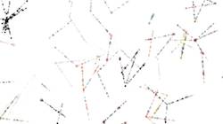 Third of 'reflets — paint synthesiser classic — 2.0 collection particle pen 2'.