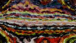 Second of 'reflets — paint synthesiser classic — 2.0 collection particle pen 3'.
