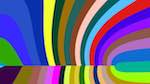Fifth of 'reflets — msg — abstract ribbons'.