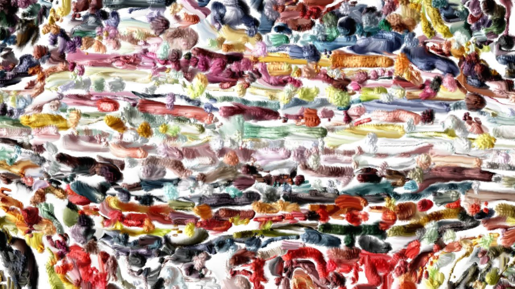 Image 'reflets — paint synthesiser classic — 4.0 collection raised rough strokes 1 7'.