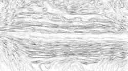 Seventh of 'reflets — paint synthesiser classic — 4.0 collection sketch 1'.