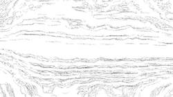 Fifth of 'reflets — paint synthesiser classic — 4.0 collection sketch 2'.