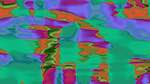 Sixth of 'reflets — msg — processing effects 1 source very abstract 2'.